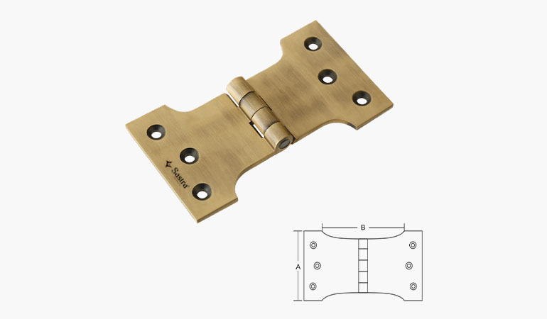 Brass Parlament Hinges